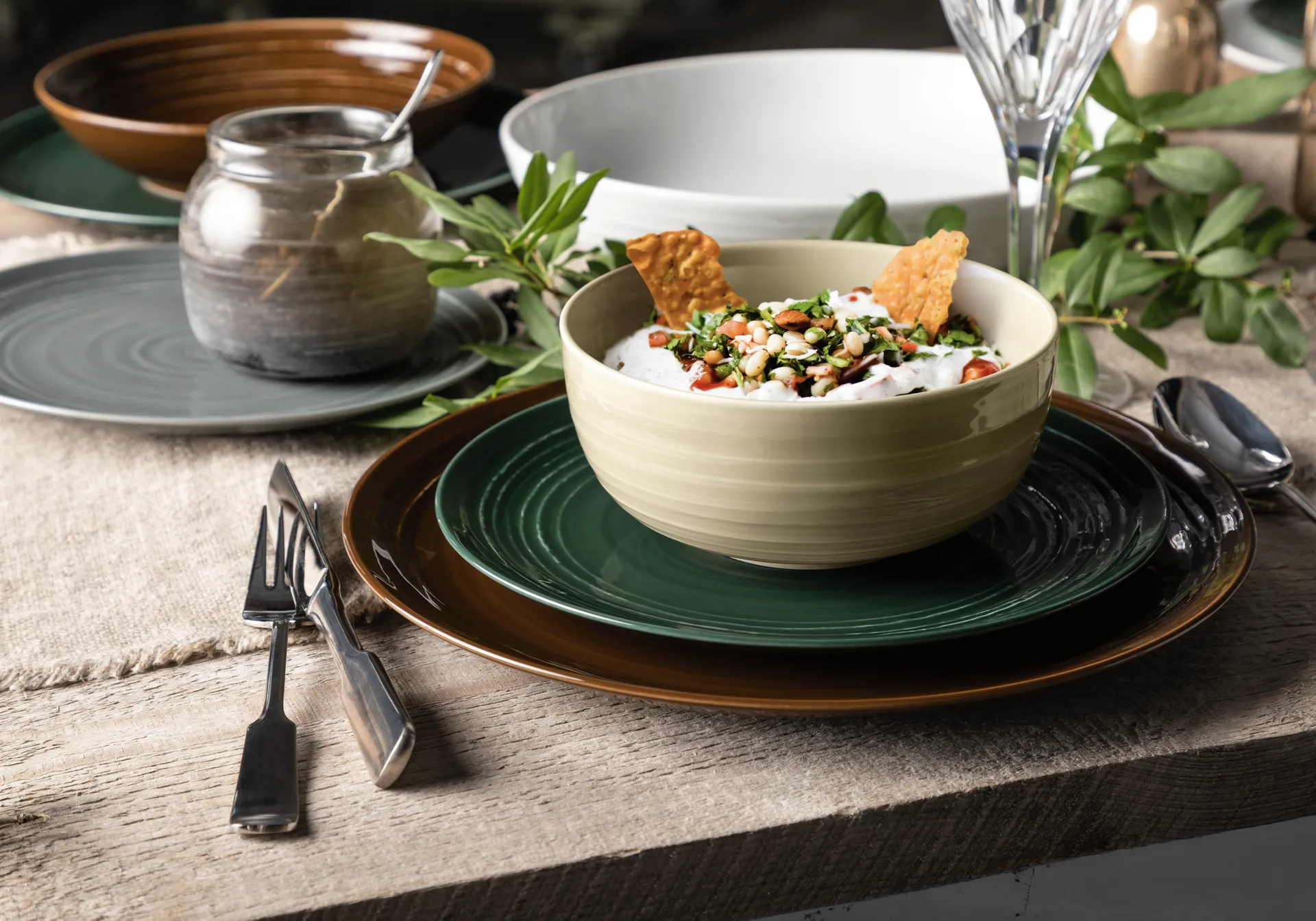 Terra tallrik Ø22,7 cm 6-pack, Moss Green Seltmann Weiden