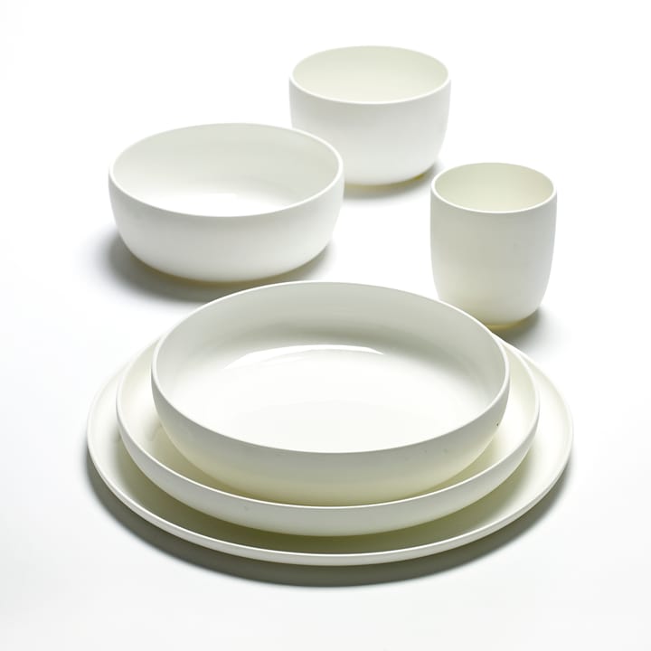 Base frukostskål med låg kant vit - 12 cm - Serax