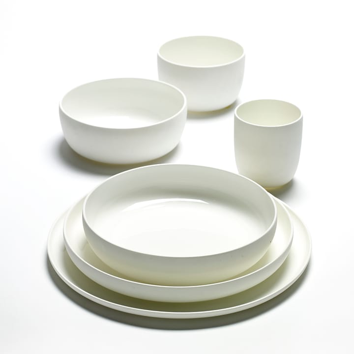 Base frukostskål med låg kant vit - 16 cm - Serax