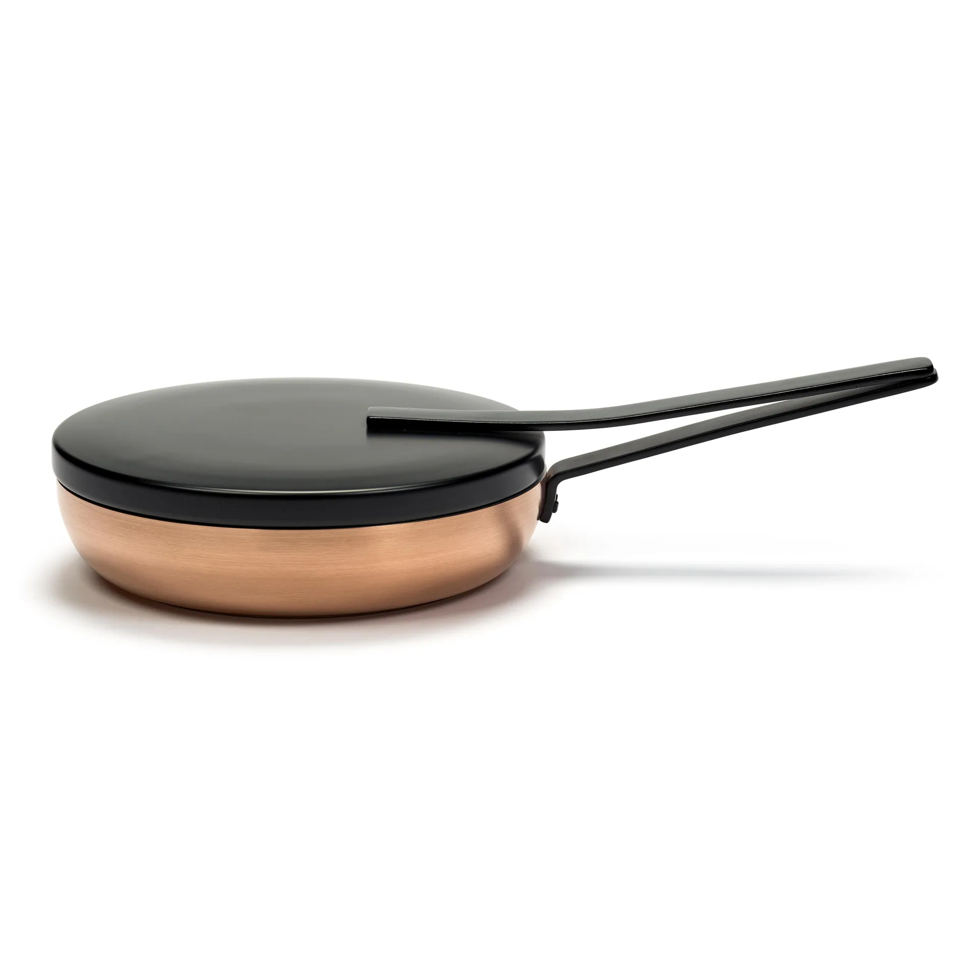 Base stekpanna med lock 24 cm, Koppar Serax