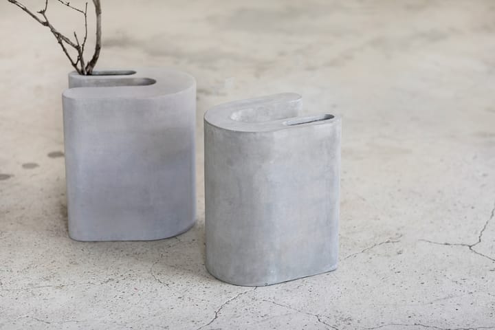 Concrete pall/sidobord 37 cm - Grey - Serax