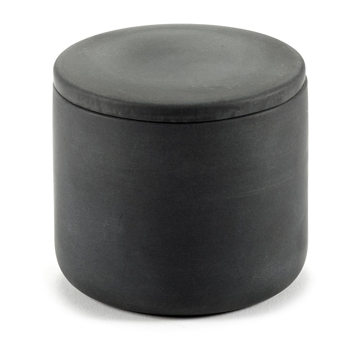 Serax Cose förvaringsburk rund med lock S låg 7 cm Dark Grey