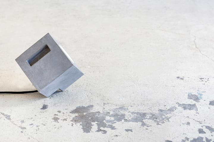 Cube golvlampa 15x15 cm, Cement Serax
