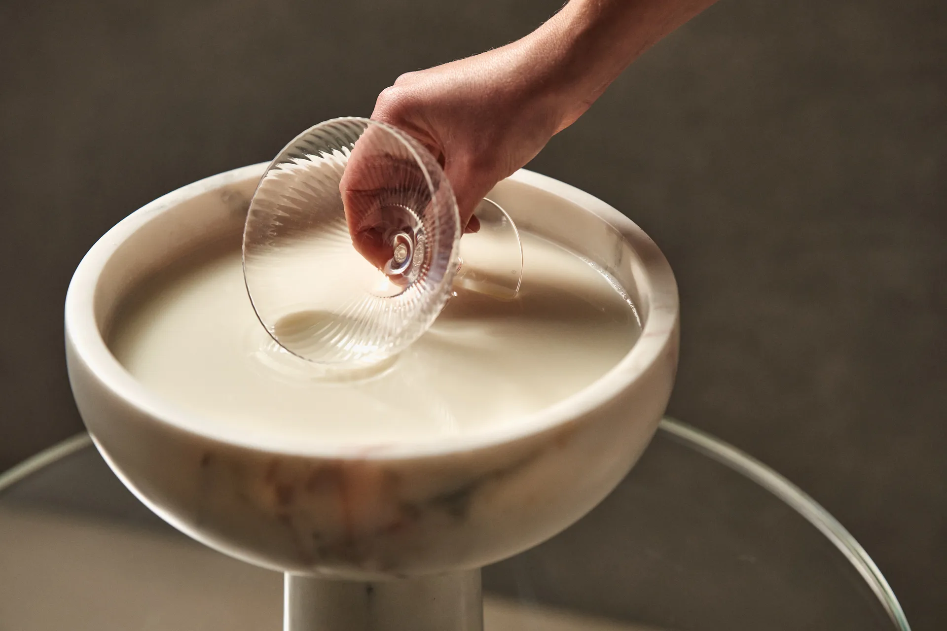 Inku champagne coupe glas 15 cl, Clear Serax