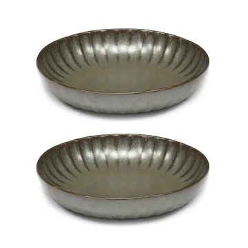 Inku high tallrik S Ø19 cm 2-pack - Green - Serax