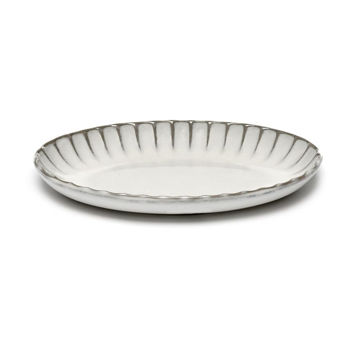 Inku oval serveringsskål M 15,4x22 cm - White - Serax