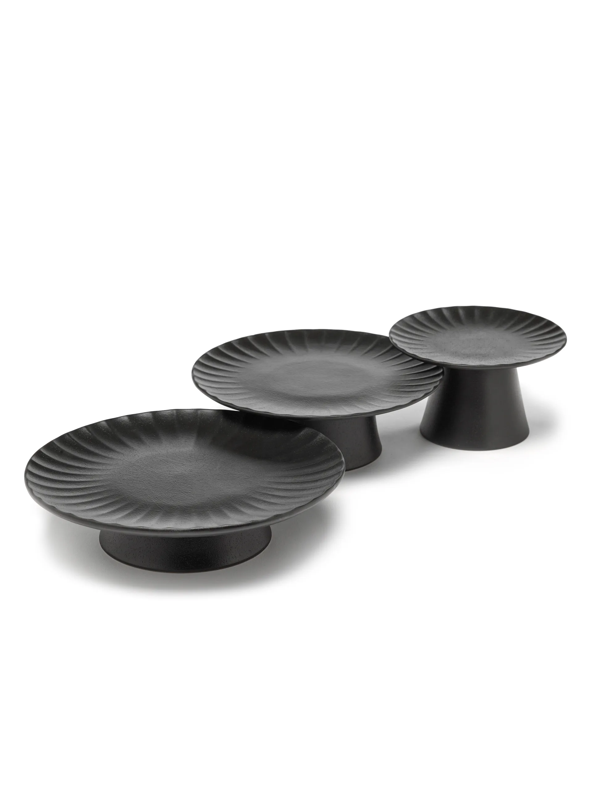 Inku tårtfat L Ø24 cm, Black Serax