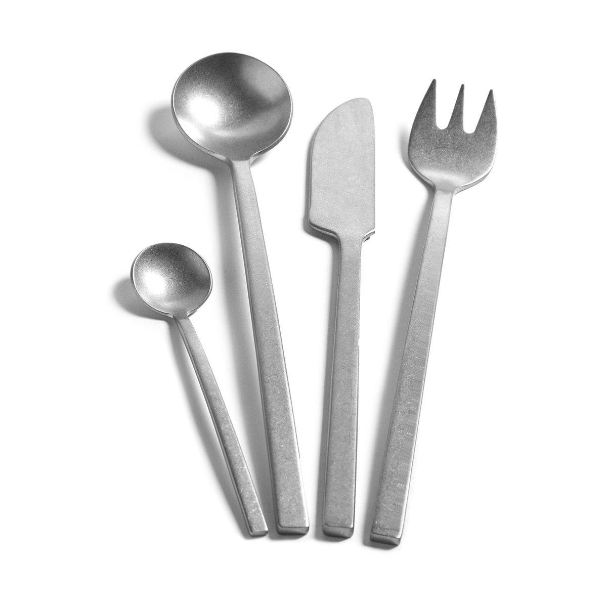 Serax La Mère bestickset 24 delar Steel grey | Skandinavisk Design | Bestickset | Silverfärgad