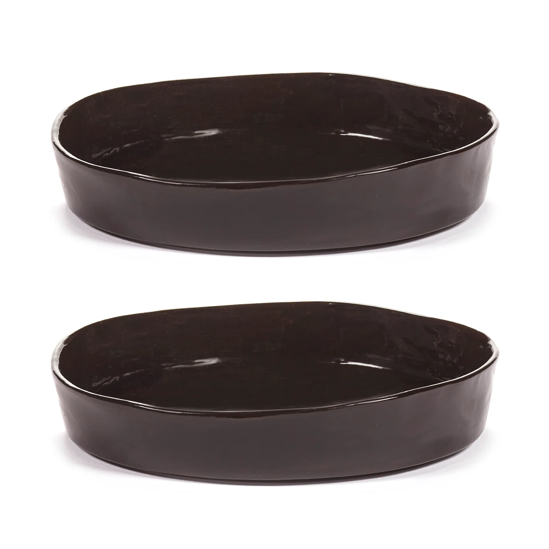 La Mère djup tallrik M Ø23 cm 2-pack, Dark brown Serax