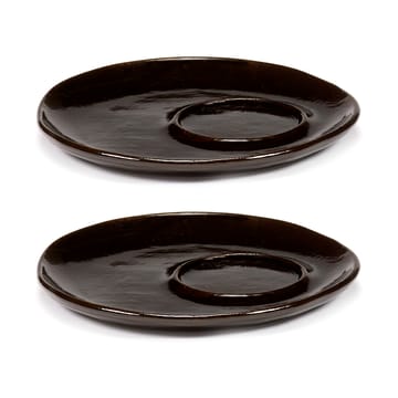 La Mère fat till espressokopp Ø11 cm 2-pack - Dark brown - Serax