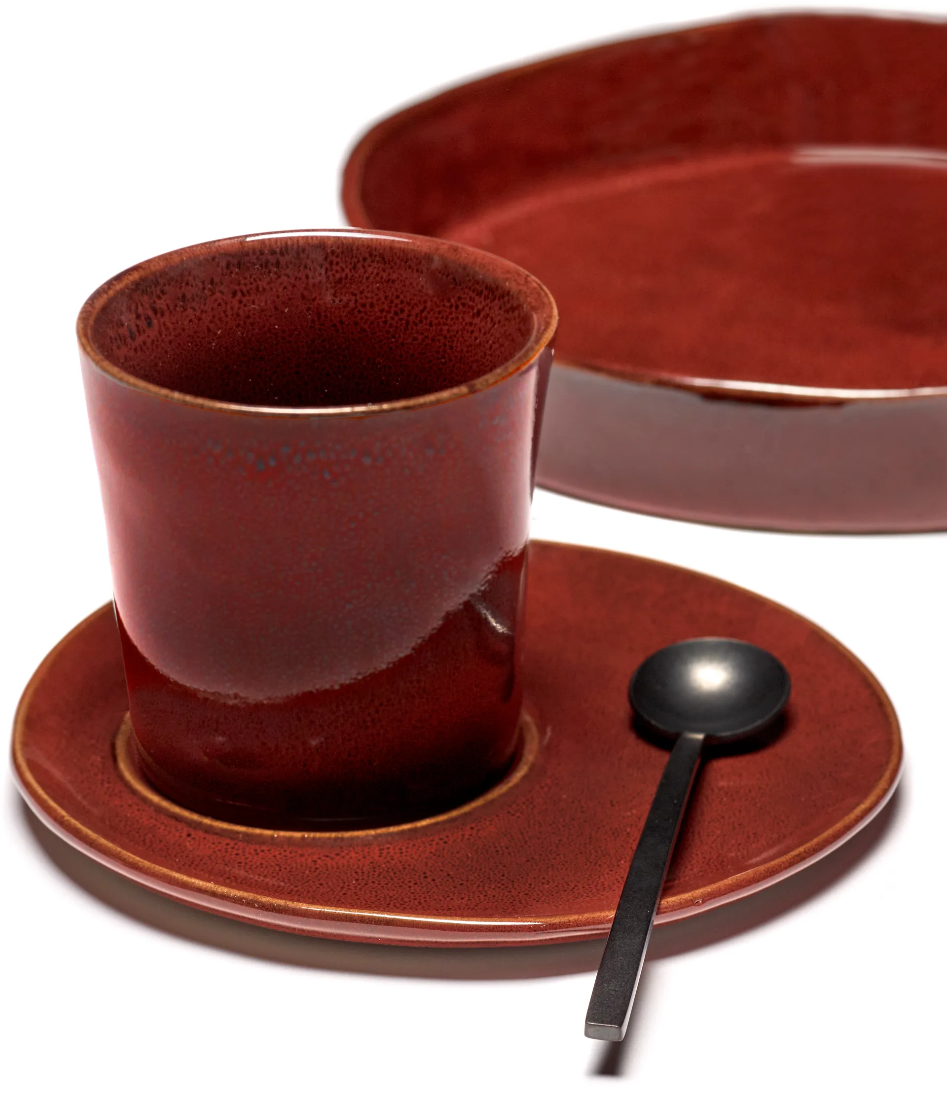La Mère fat till kaffekopp Ø14,5 cm 2-pack, Venetian red Serax