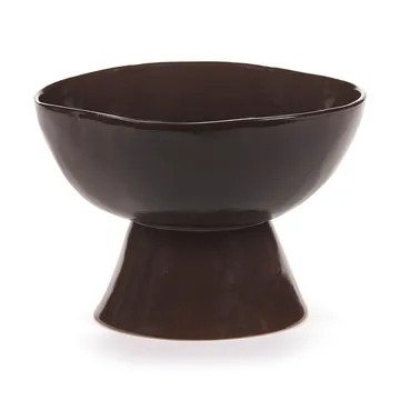 La Mère skål på fot large Ø20,5 cm - Dark brown - Serax