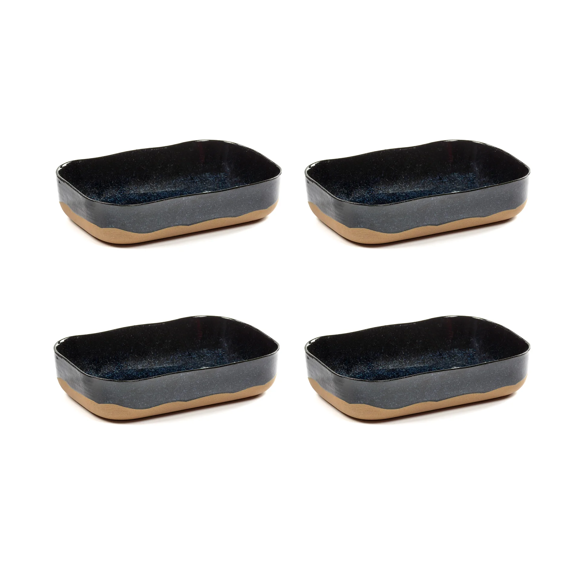 La Nouvelle Table extra djupt fat No5 L 4-pack, Dark blue Serax