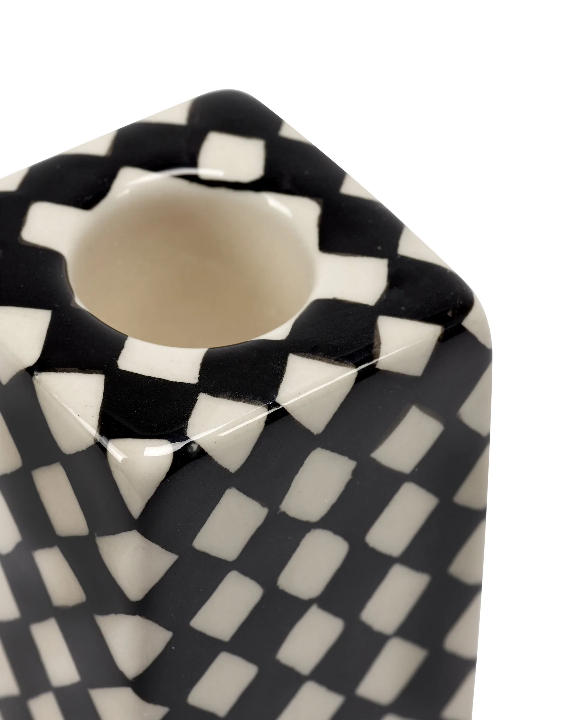 Les Objets Mouleversants N°1 ljusstake, Black-white Serax