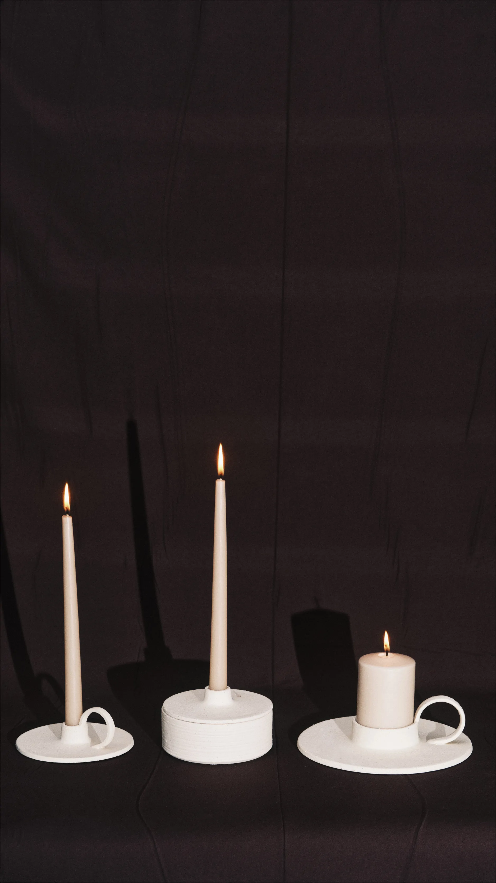 Mira ljusstake L, Beige Serax