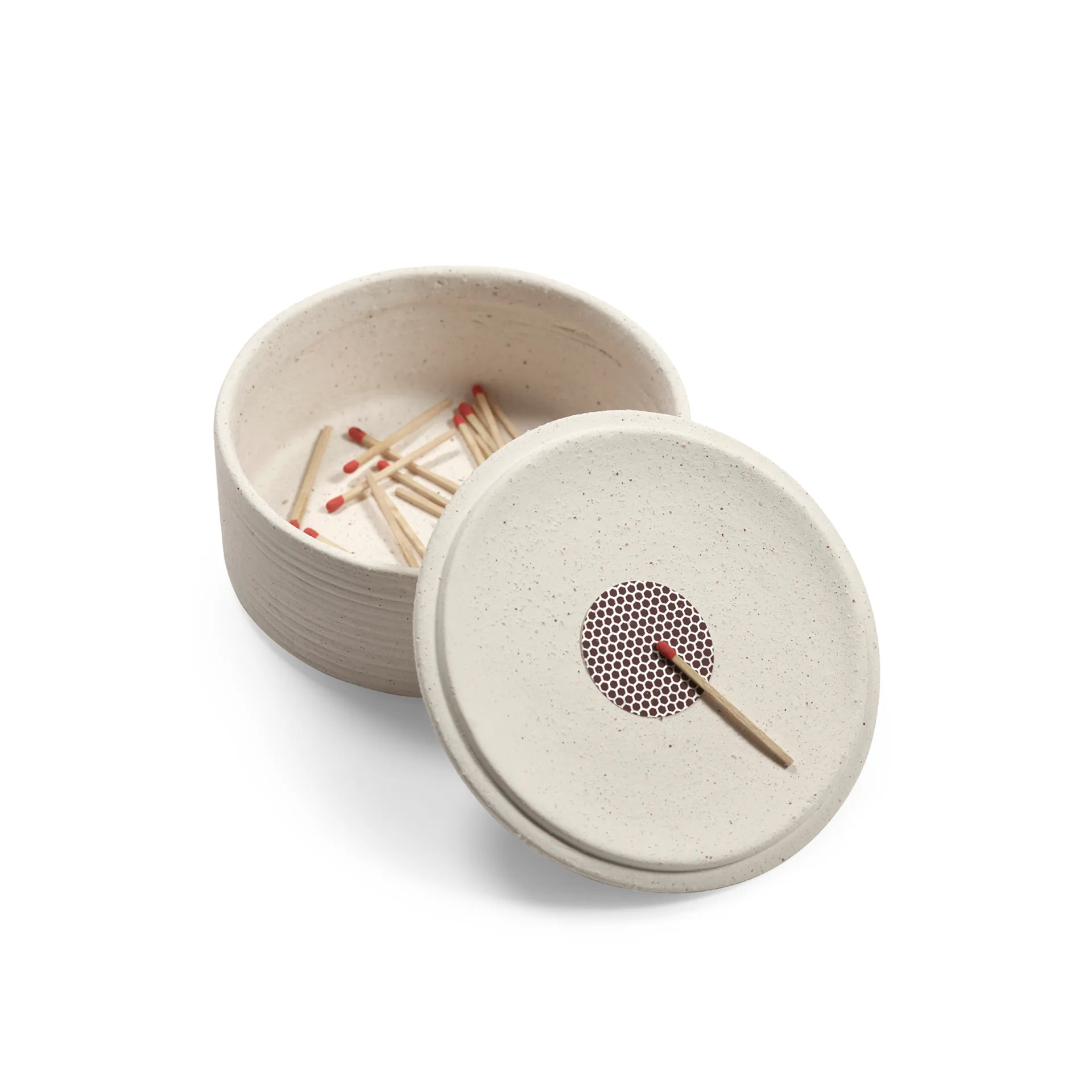 Mira ljusstake/förvaringsbox, Beige Serax