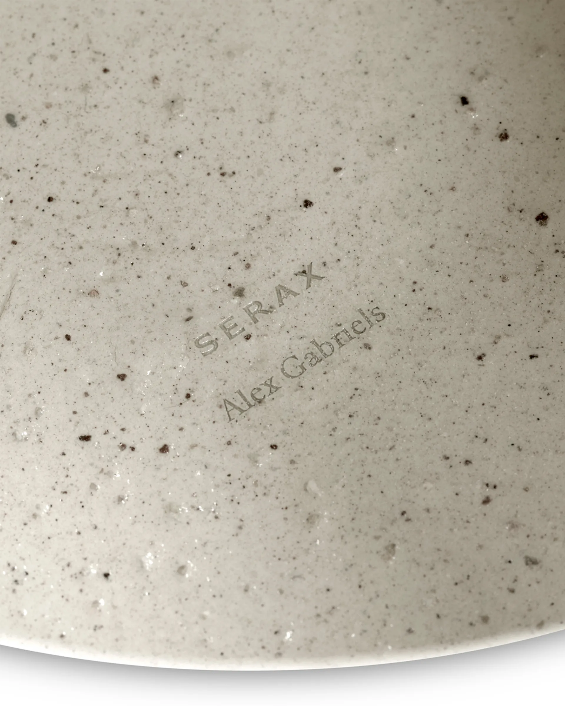 Mira vas/tårtfat S, Beige Serax