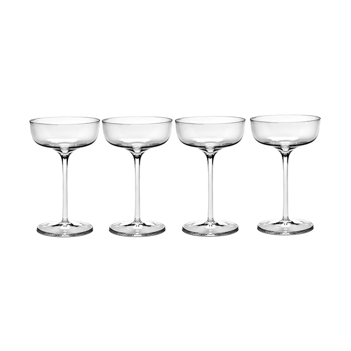 Passe-Partout champagneglas kupad 15 cl 4-pack Klar - Serax