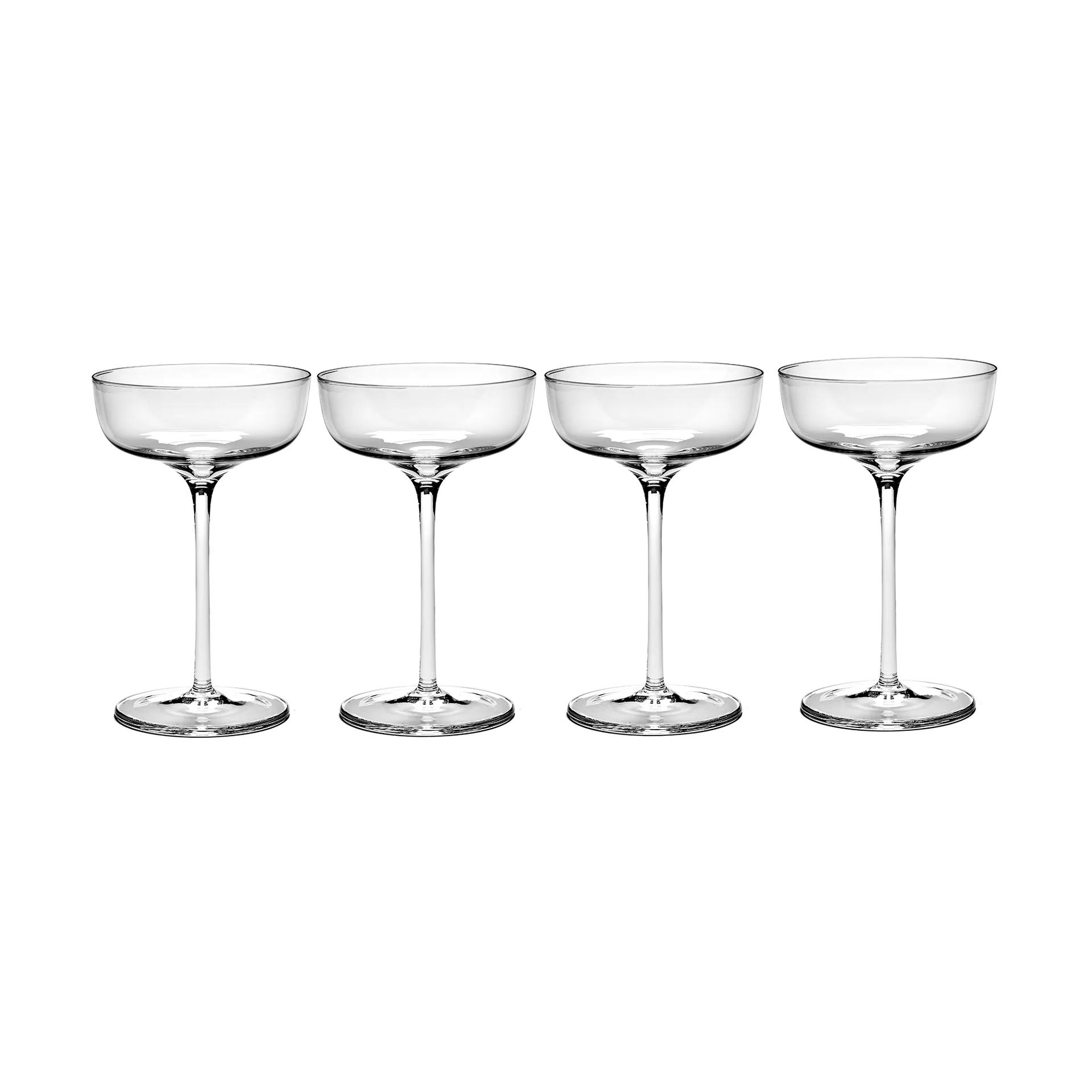 Passe-Partout champagneglas kupad 15 cl 4-pack Klar Serax
