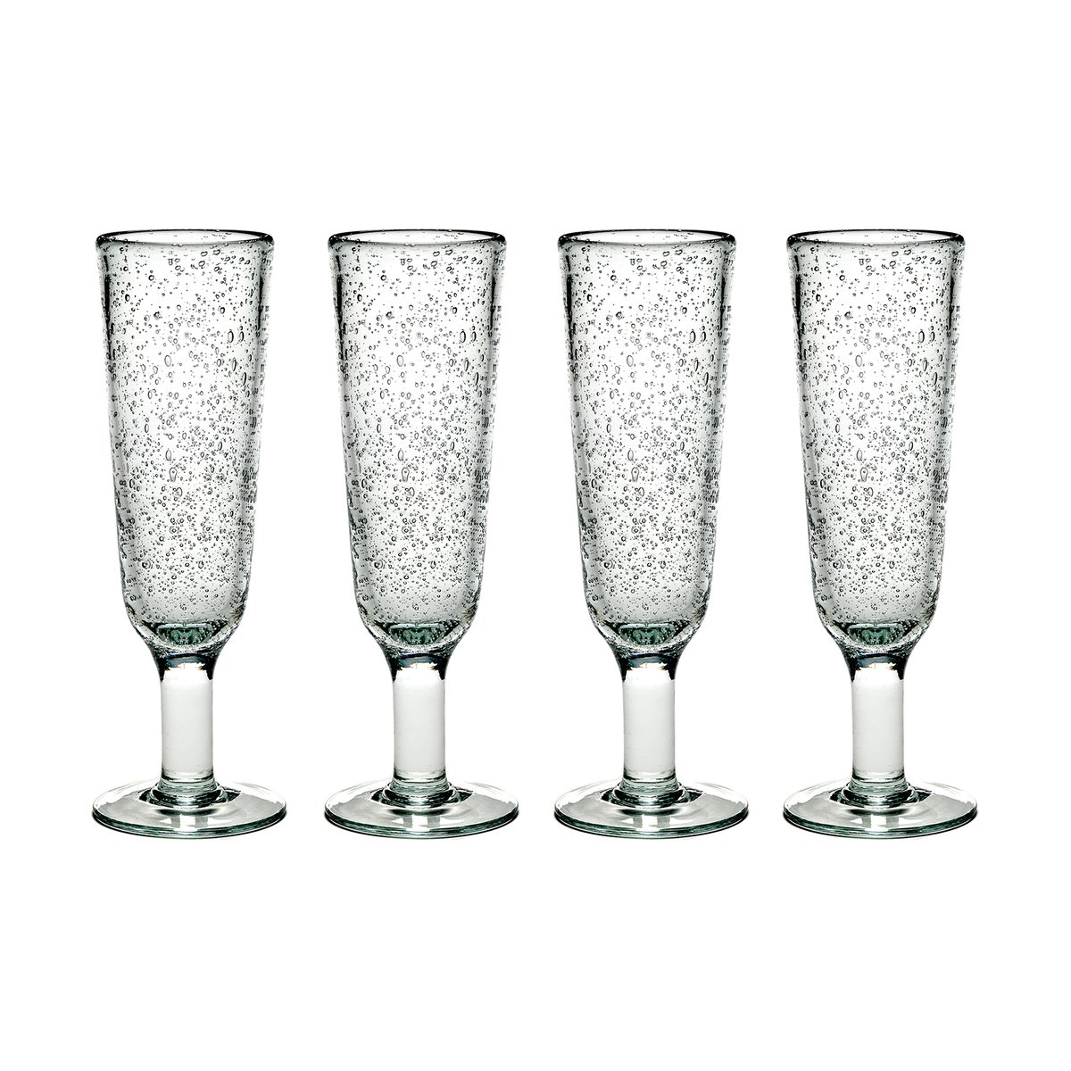 Serax Pure Pascale champagneglas 4-pack Klar Klar | Skandinavisk Design | Champagneglas | Transparent