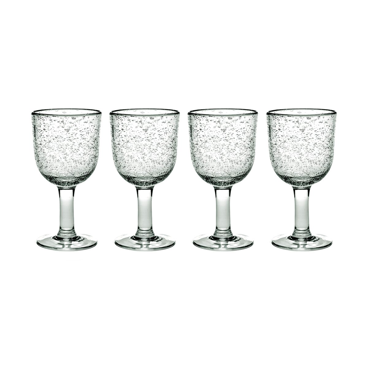 Serax Pure Pascale rödvinsglas 4-pack Klar Klar | Skandinavisk Design | Vinglas | Transparent