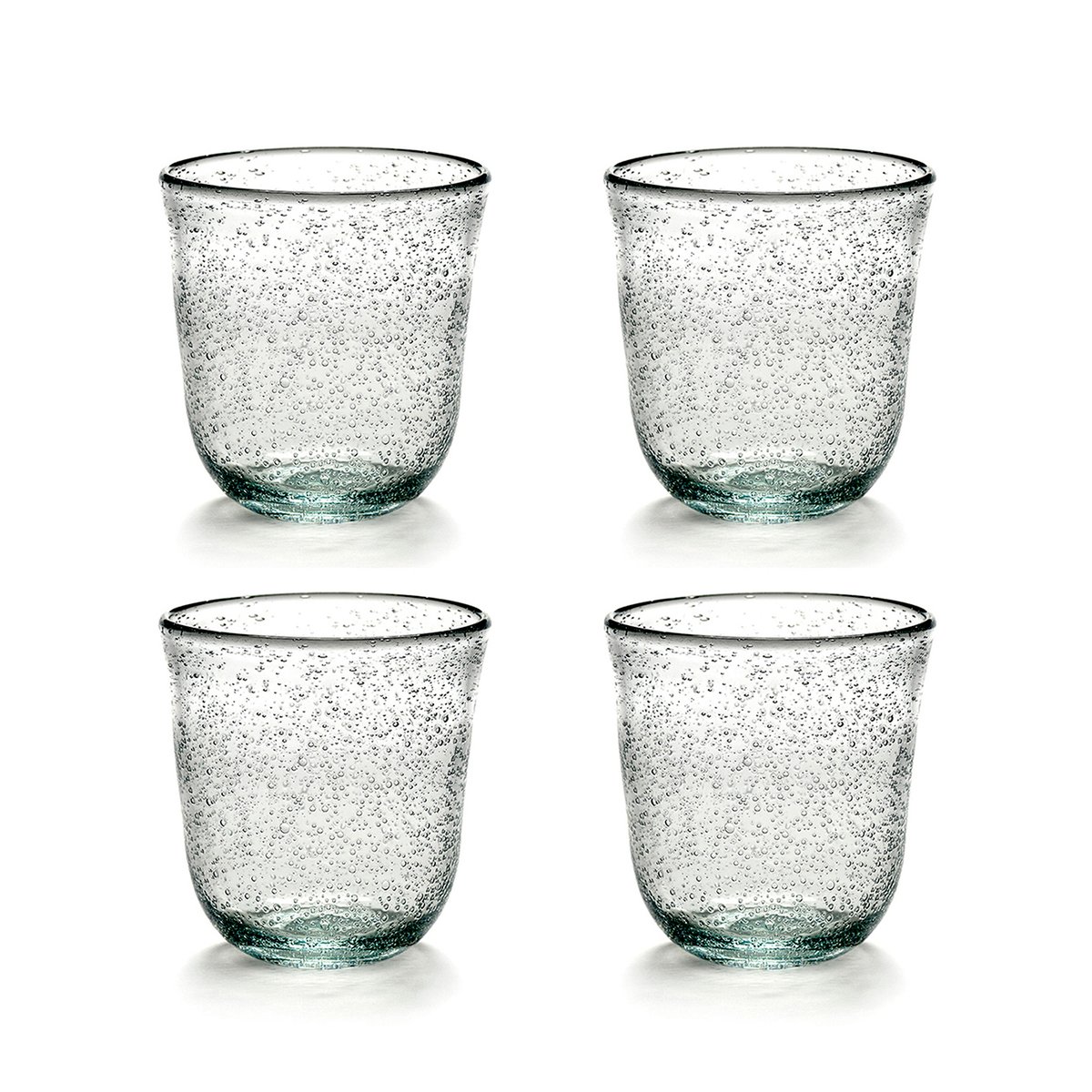 Serax Pure Pascale vattenglas 4-pack Klar Klar | Skandinavisk Design | Dricksglas | Transparent