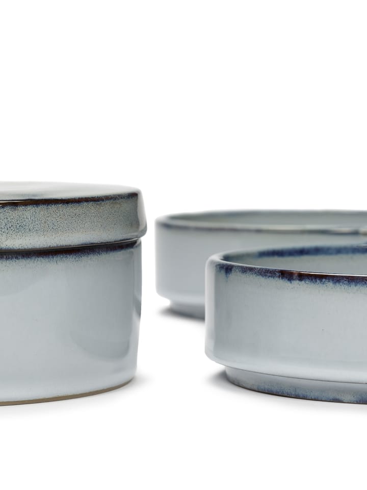 Pure skål 3 delar staplingsbara Ø14 cm - Blue - Serax