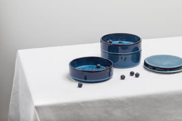 Pure skål 3 delar staplingsbara Ø14 cm - Dark Blue - Serax