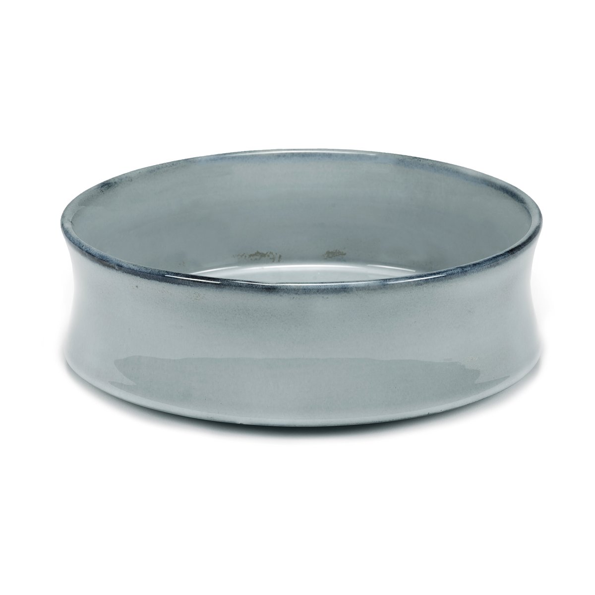 Serax Pure skål glaserad L 24 cm Blue | Skandinavisk Design | Serveringsskålar | Blå