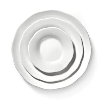 Silhouette djup sidotallrik L Ø18,5 cm 4-pack - White - Serax