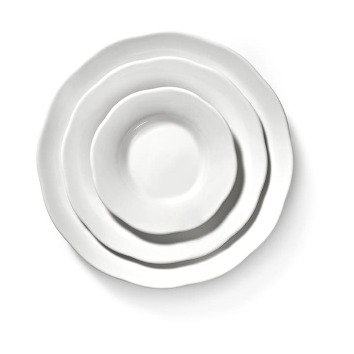 Silhouette djup sidotallrik L Ø18,5 cm 4-pack, White Serax