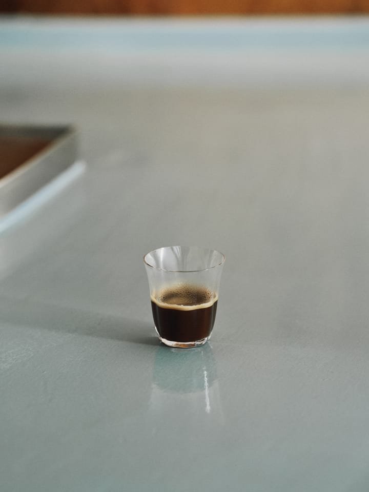 Silhouette dubbel espressoglas 11 cl 4-pack, Clear Serax
