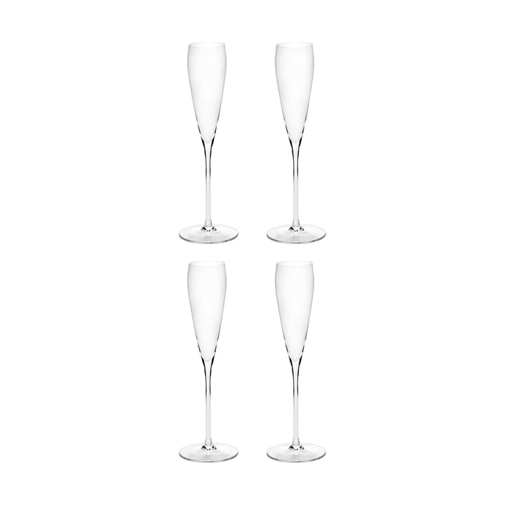 Silhouette flute champagneglas 15 cl 4-pack - Clear - Serax