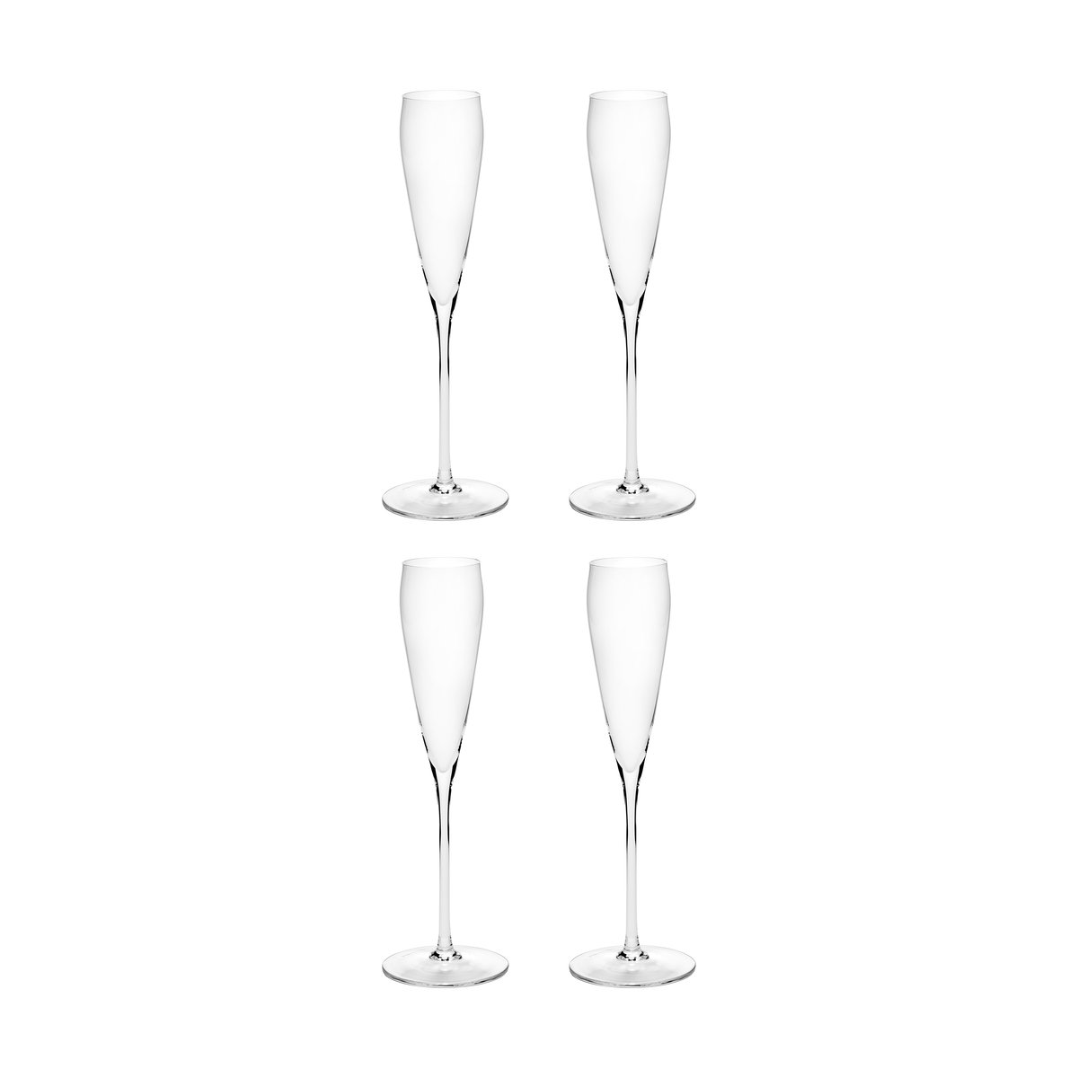 Serax Silhouette flute champagneglas 15 cl 4-pack Clear