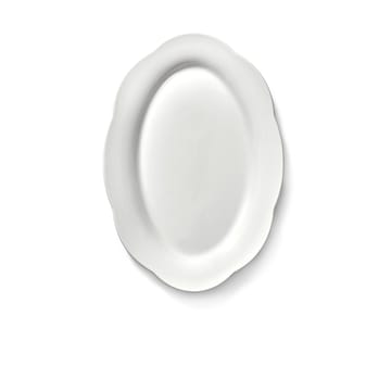 Silhouette oval djup tallrik L 21x30 cm 2-pack - White - Serax