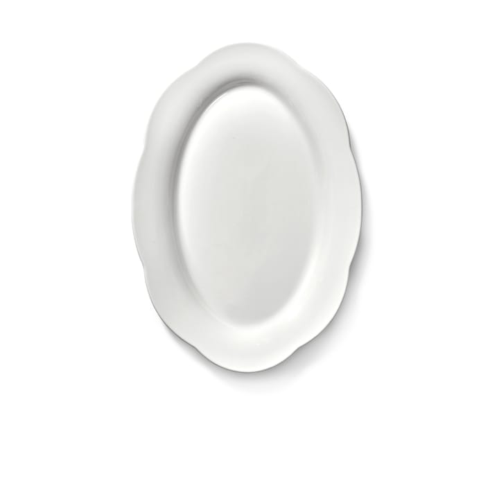 Silhouette oval djup tallrik L 21x30 cm 2-pack, White Serax