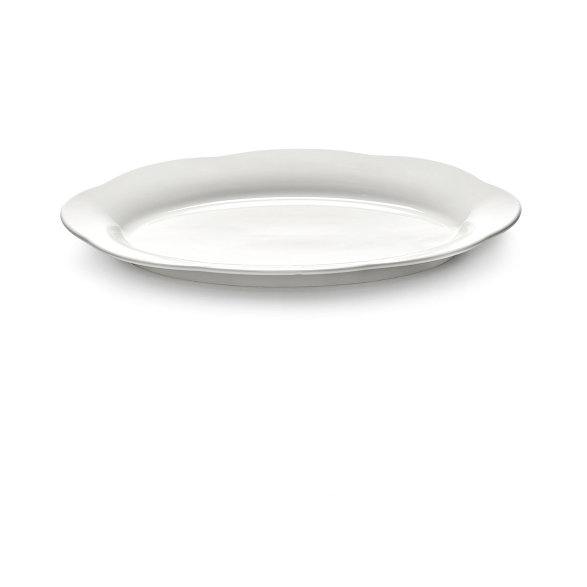 Serax Silhouette oval djup tallrik L 21x30 cm White