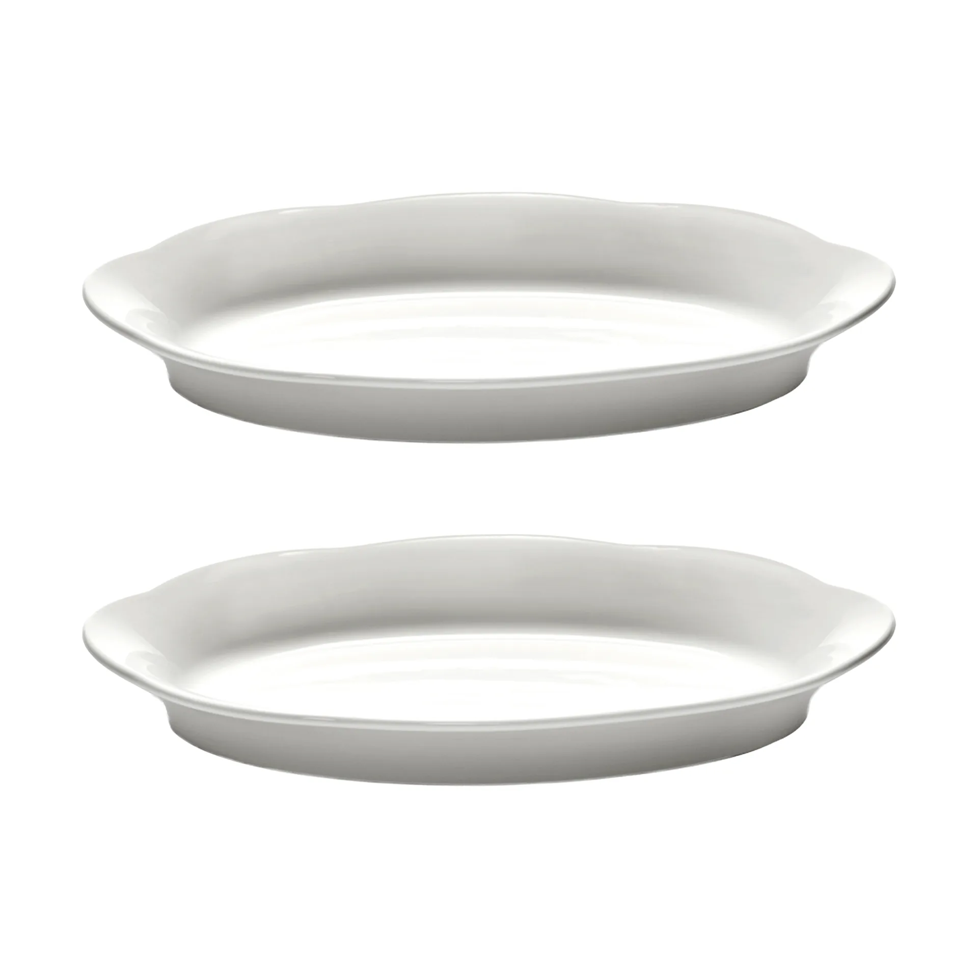 Silhouette oval djup tallrik M 15x24,5 cm 2-pack, White Serax