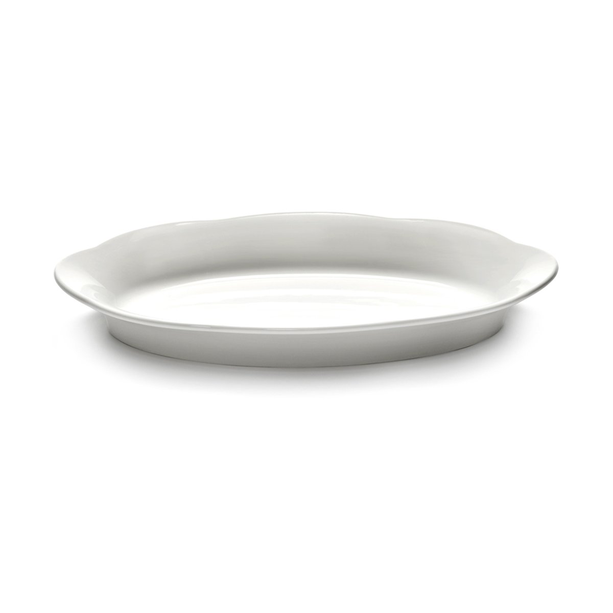 Serax Silhouette oval djup tallrik M 15x24,5 cm White