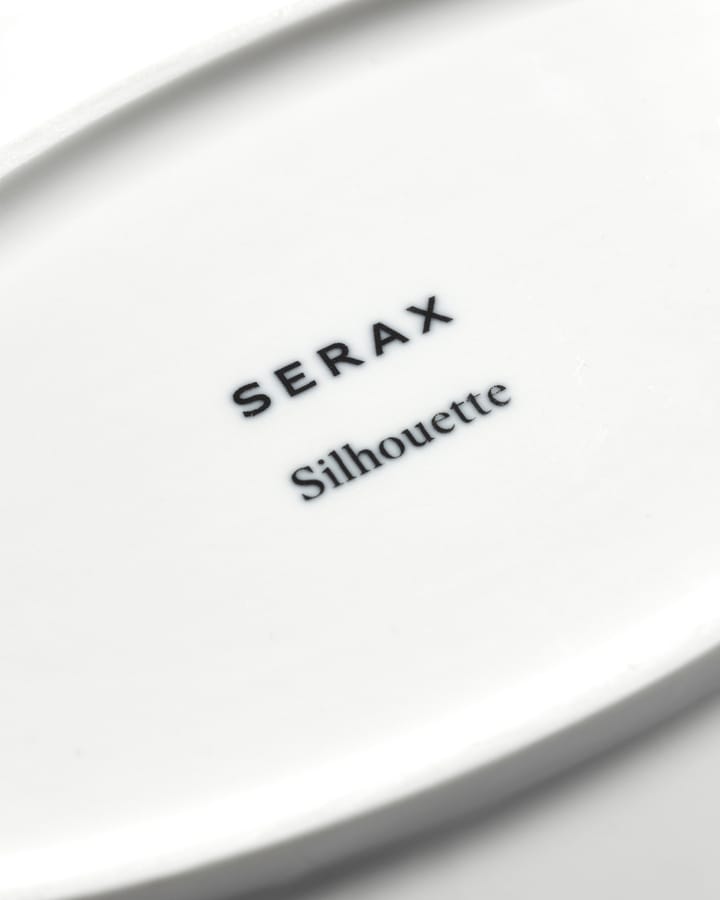 Silhouette oval djup tallrik M 15x24,5 cm, White Serax