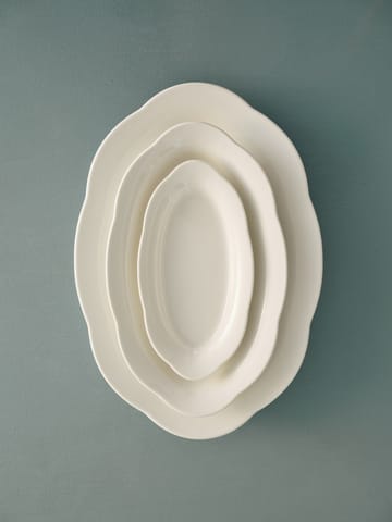 Silhouette oval djup tallrik M 15x24,5 cm - White - Serax
