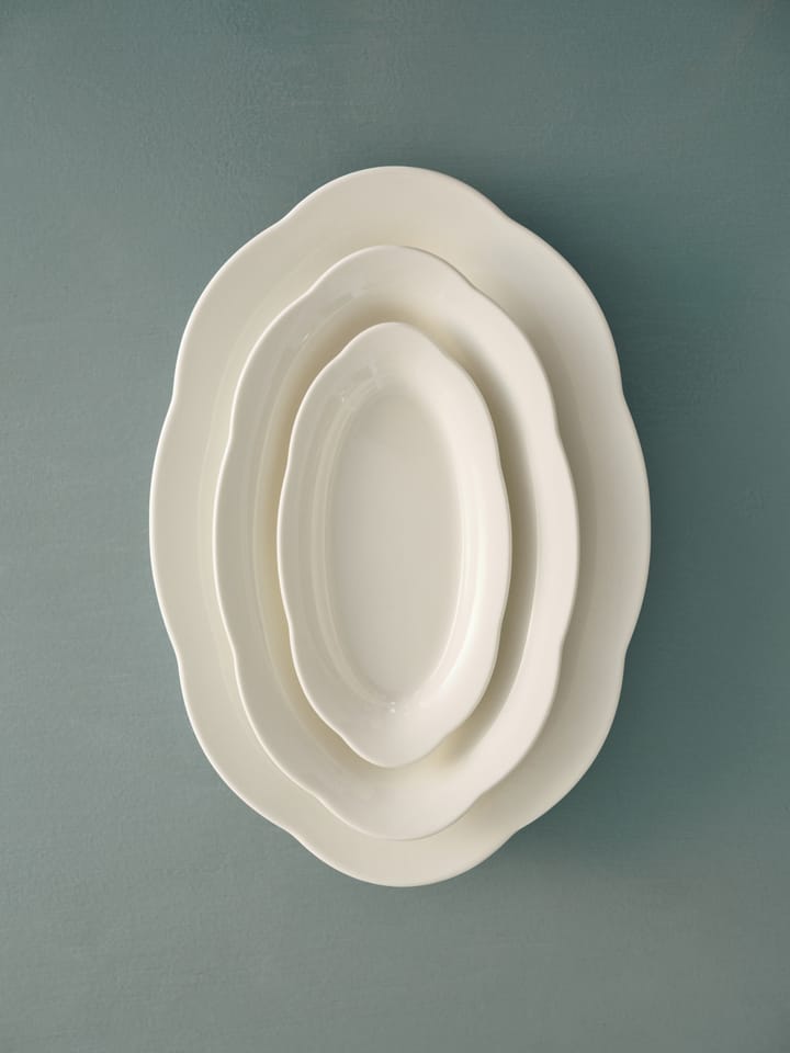 Silhouette oval djup tallrik S 10x18,5 cm, White Serax