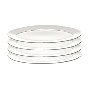 Silhouette oval tallrik M 15x24,5 cm 4-pack - White - Serax