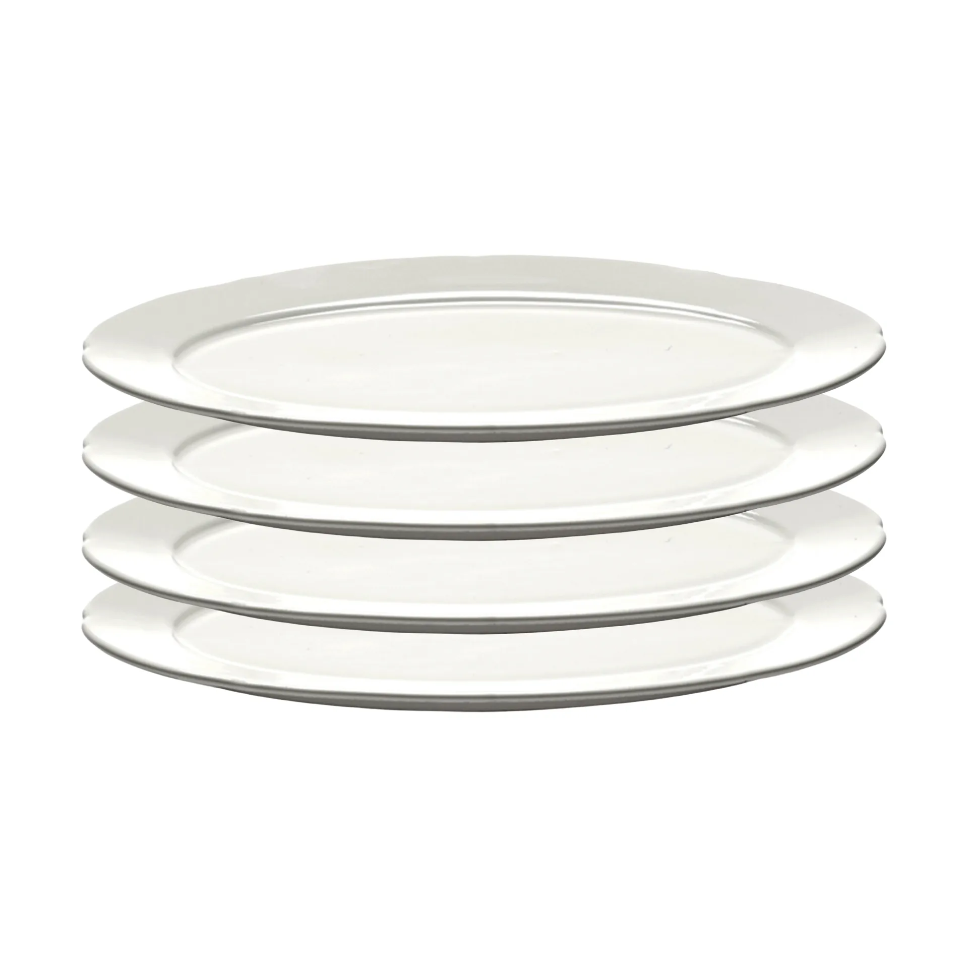 Silhouette oval tallrik S 10x18,5 cm 4-pack, White Serax