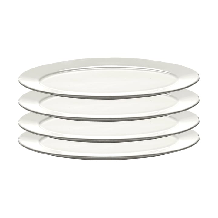 Silhouette oval tallrik S 10x18,5 cm 4-pack - White - Serax