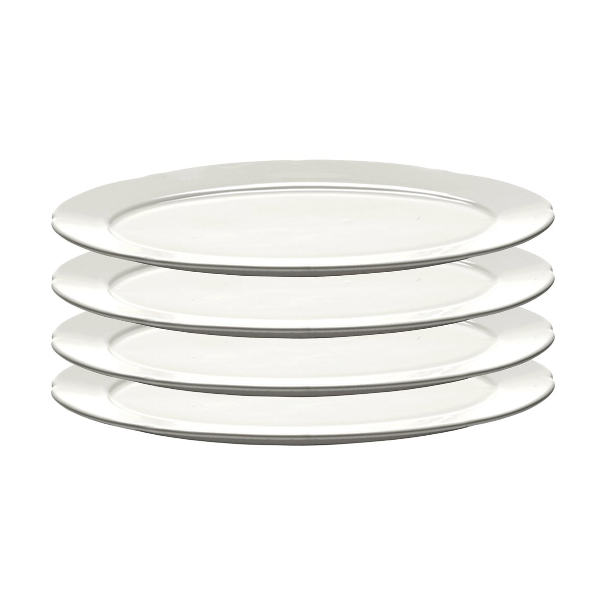 Serax Silhouette oval tallrik S 10x18,5 cm 4-pack White