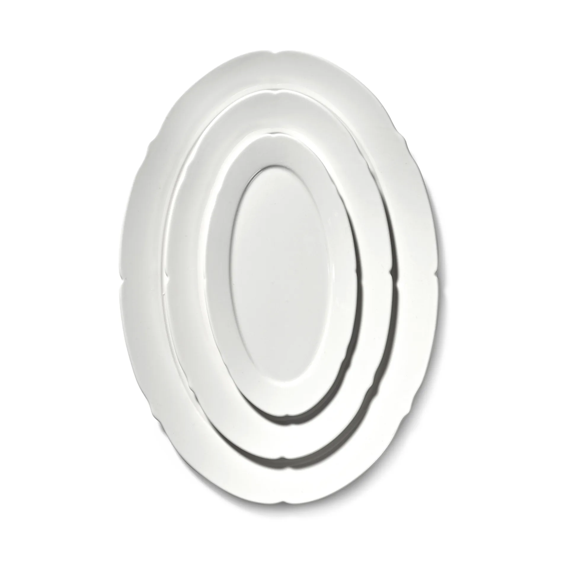 Silhouette oval tallrik S 10x18,5 cm 4-pack, White Serax