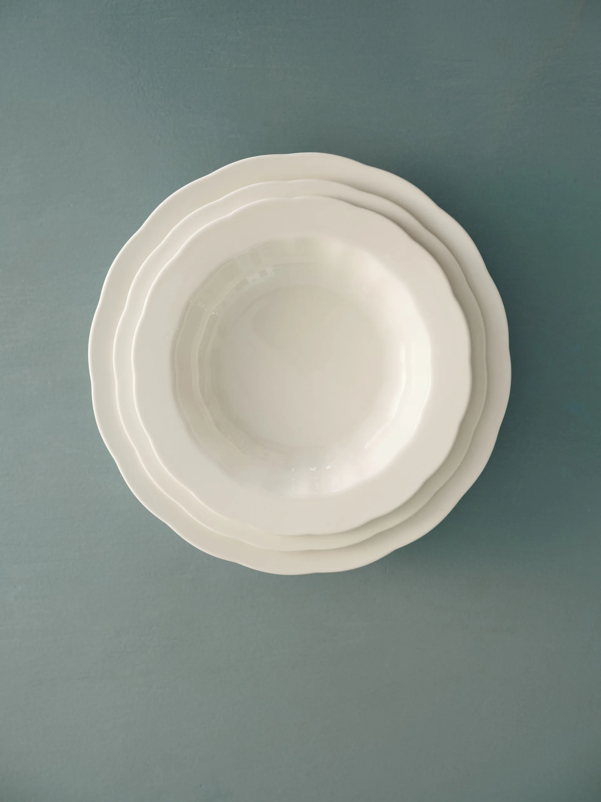 Silhouette pasta tallrik Ø22 cm 4-pack, White Serax