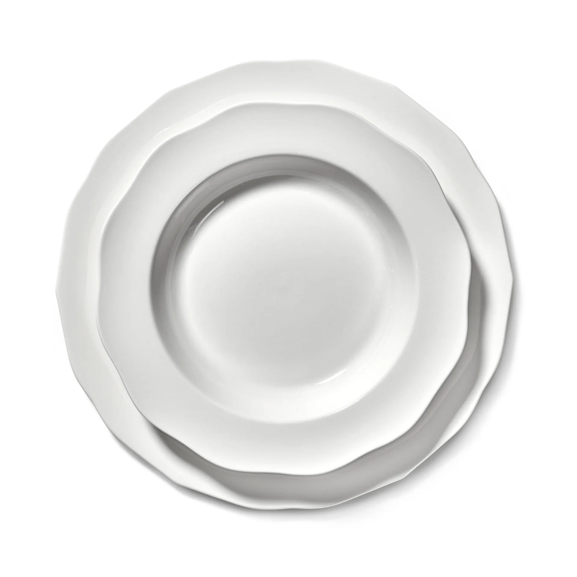 Silhouette pasta tallrik Ø22 cm 4-pack, White Serax