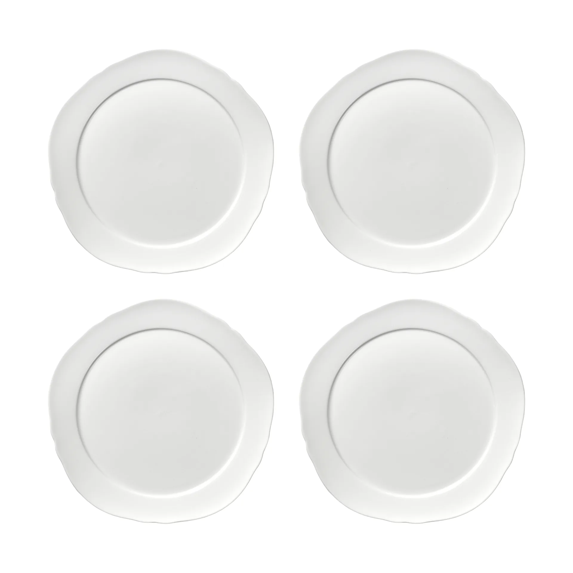 Silhouette tallrik M Ø23,5 cm 4-pack, White Serax